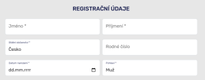 druhá fáze registračního procesu 