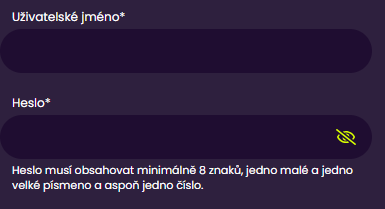 Vytvoření kingsbet login jména a hesla