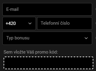 Zadání kontaktních údajů pro betx.