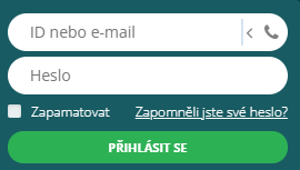 Klasické přihlášení na casino