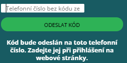 Mobilní verze přihlášení